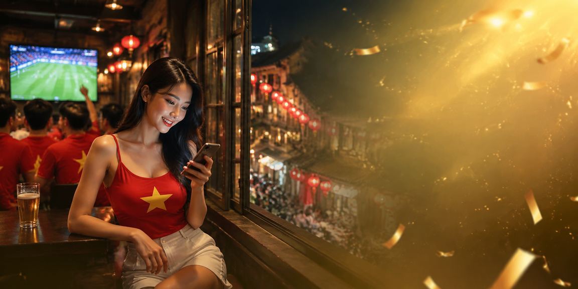 Người dùng Hà Nội đăng nhập ứng dụng casino trực tuyến dưới ánh đèn lồng